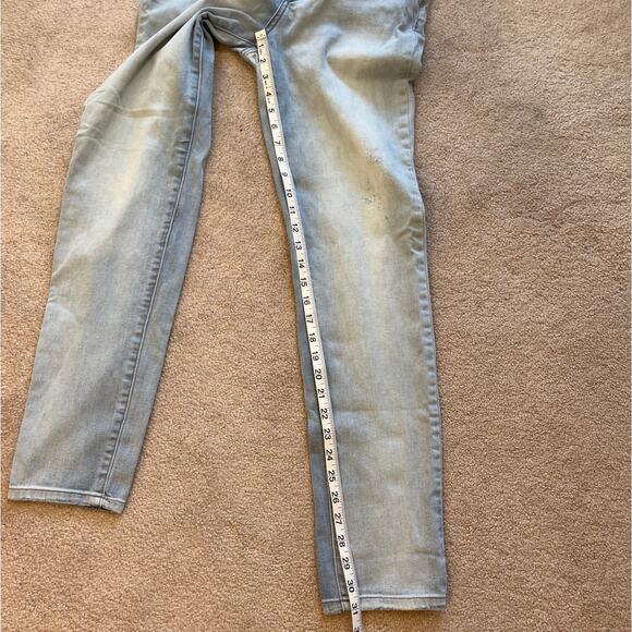 Garnet Hill Light Wash Mid Rise Skinny Jeans Size 26 Organic Cotton Stretch - Picture 11 of 11